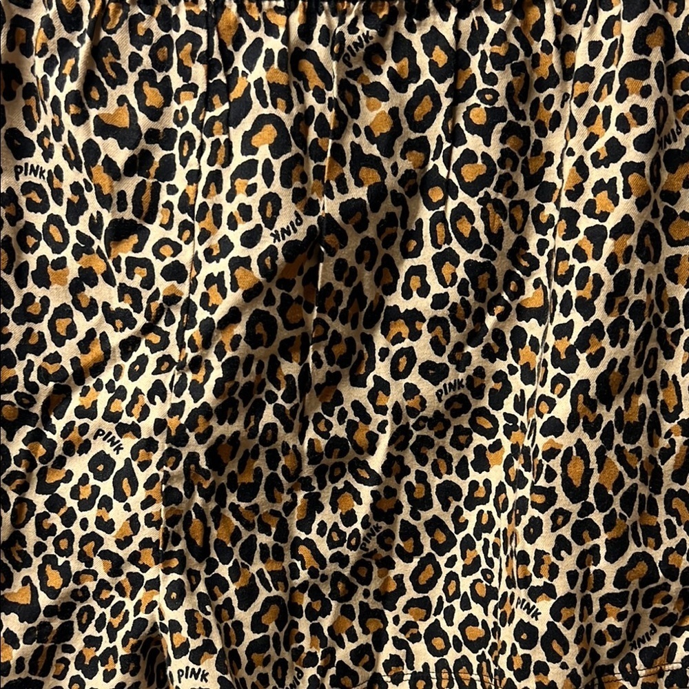 PINK Victoria's Secret Leopard Print Boxer Shorts, Large, NWOT - Picture 4 of 4